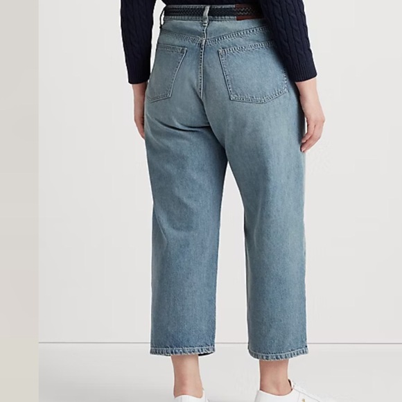 Ralph Lauren Women's High-Rise Wide-Leg Jeans 16W - Picture 4 of 12